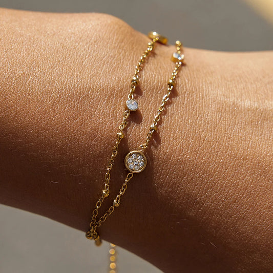 Premium 18K Vergulde Hart Handarmband voor Vrouwen – Waterdichte & Aanslagvrije Luxe Sieraden & Juwelen