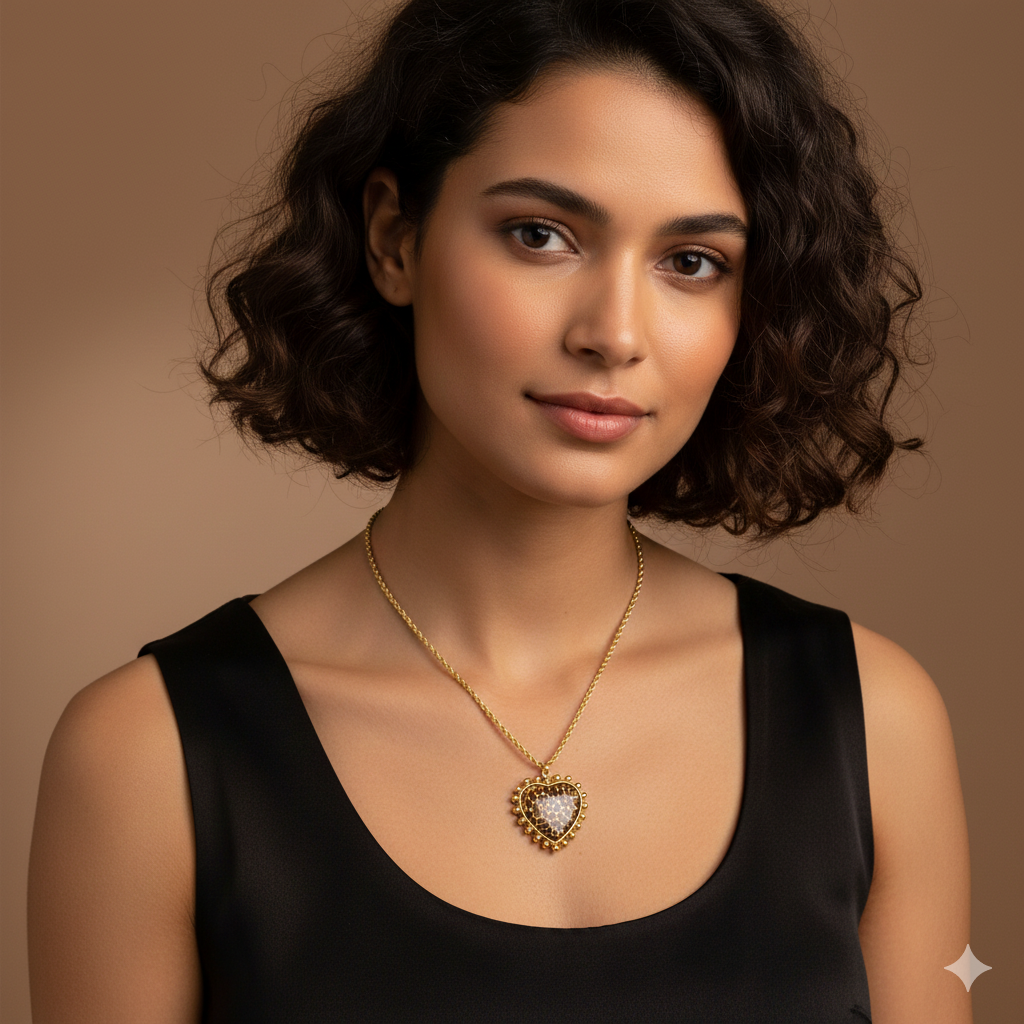 18K Vergulde Hartketting Collectie – Waterdichte, Vlekbestendige Statement Sieraden