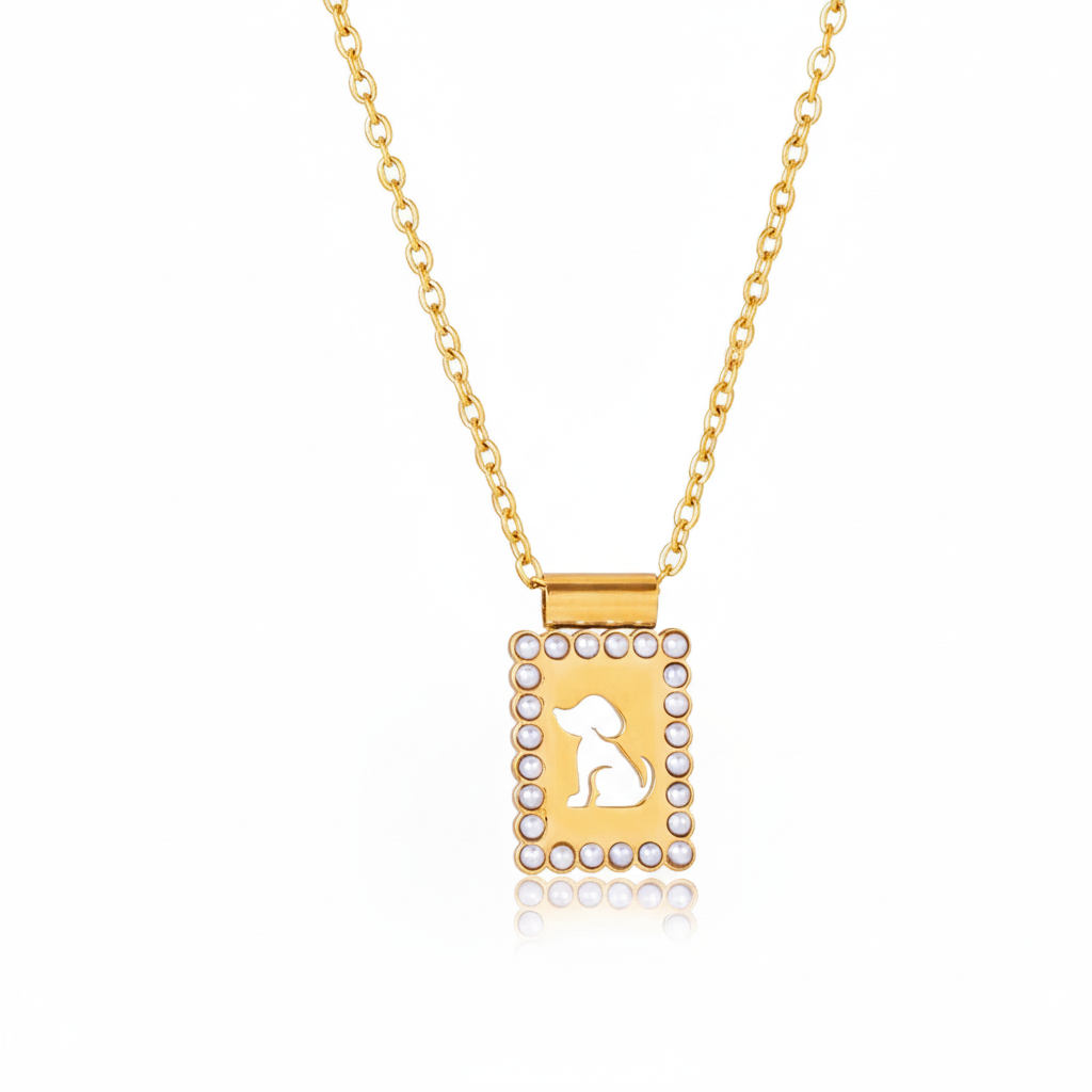 18K Vergulde Huisdierhanger Ketting – Waterdicht, Aanslagvrije Katten & Honden Sieraden