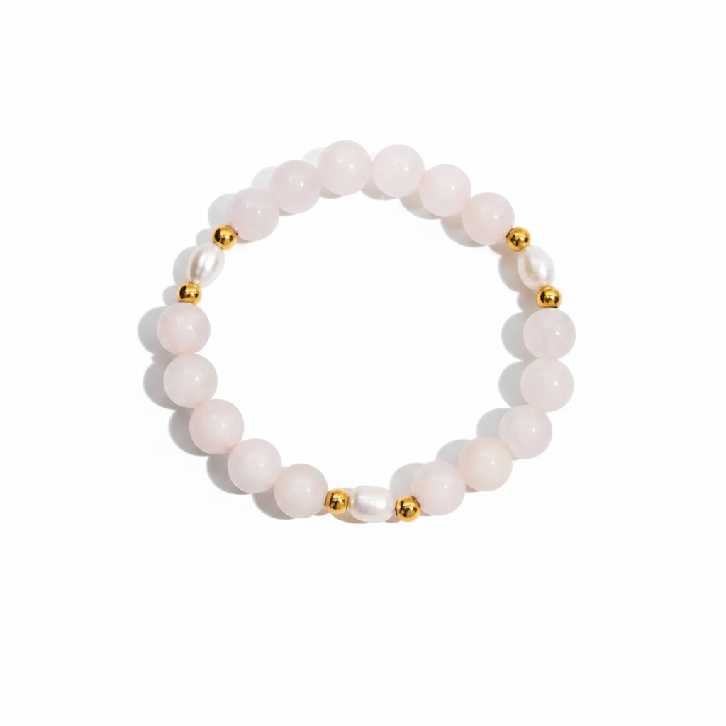 Natural Stone Bracelet Set for Women | Waterproof & Tarnish-Free Beaded Jewelry