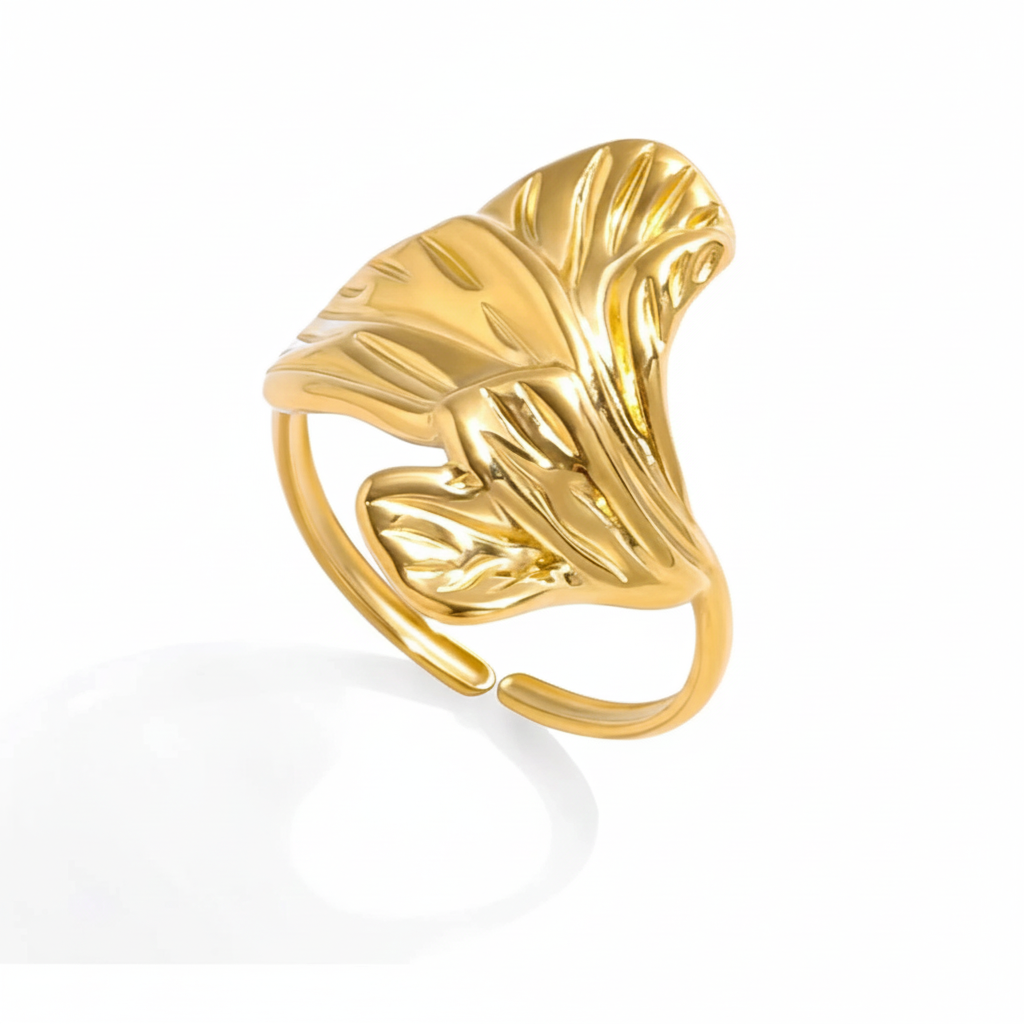 18K Vergulde Bloemen & Vlinder Ringen Collectie – Waterdichte, Vlekvrije Statement Ringen