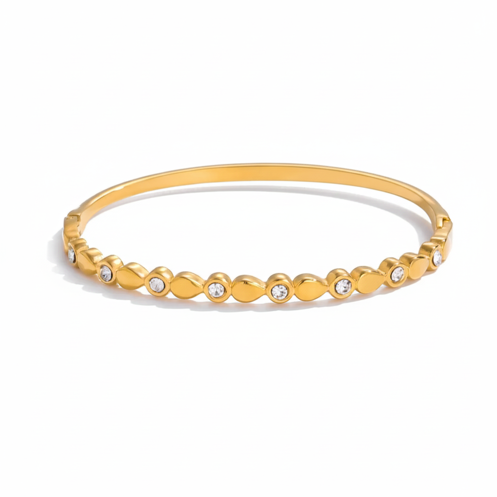 Premium 18K Gold Plated Delicate Hand Bracelet for Women – Waterproof & Tarnish-Free Luxury Jewellery & Jewelry
