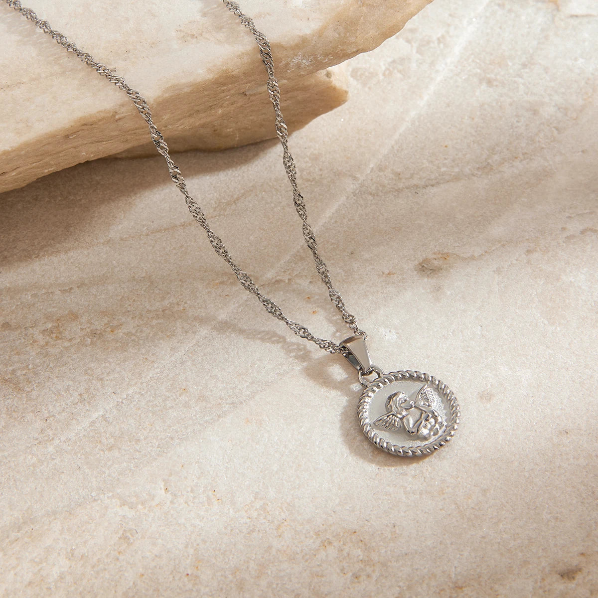 Engelhanger Ketting – Goud & Zilver Touwketting Elegantie