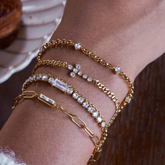 Premium 18K Gold Plated Hand Bracelet Set for Women – Waterproof & Tarnish-Free Luxury Jewellery & Jewelry
