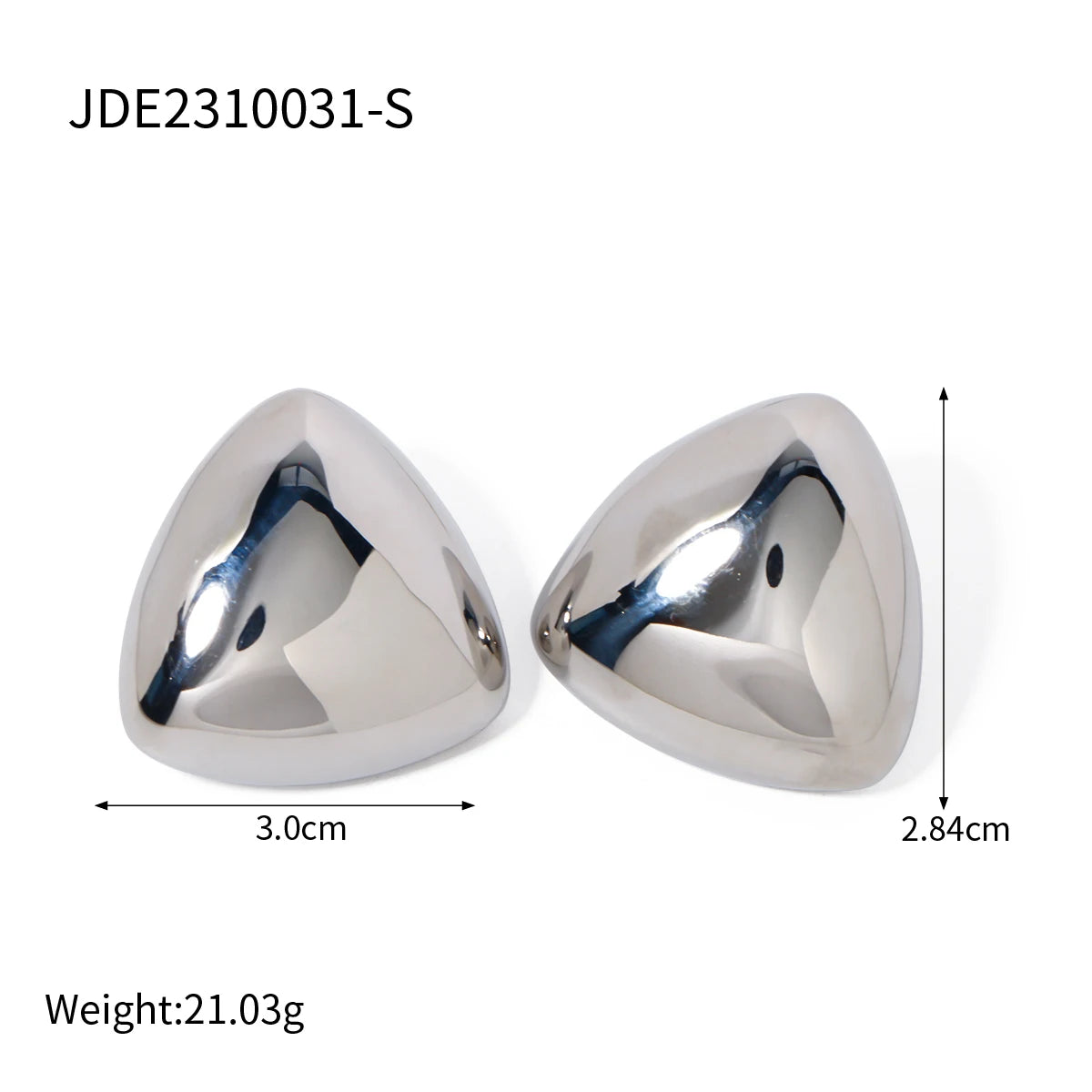 18K Gold Plated Geometric Stud Earrings Set for Women – Waterproof Tarnish Free Stainless Steel Minimal Jewellery
