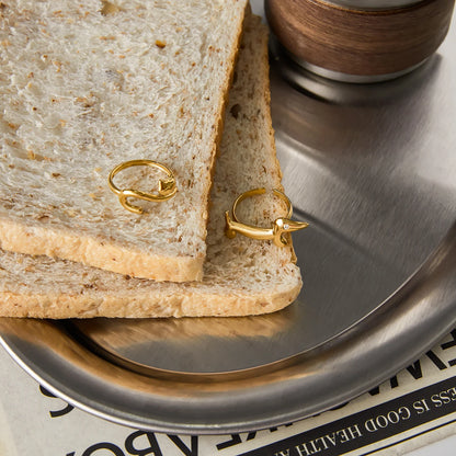18K Gold-Plated Dog & Cat Adjustable Ring | Pet Lover Animal Open Ring for Men & Women