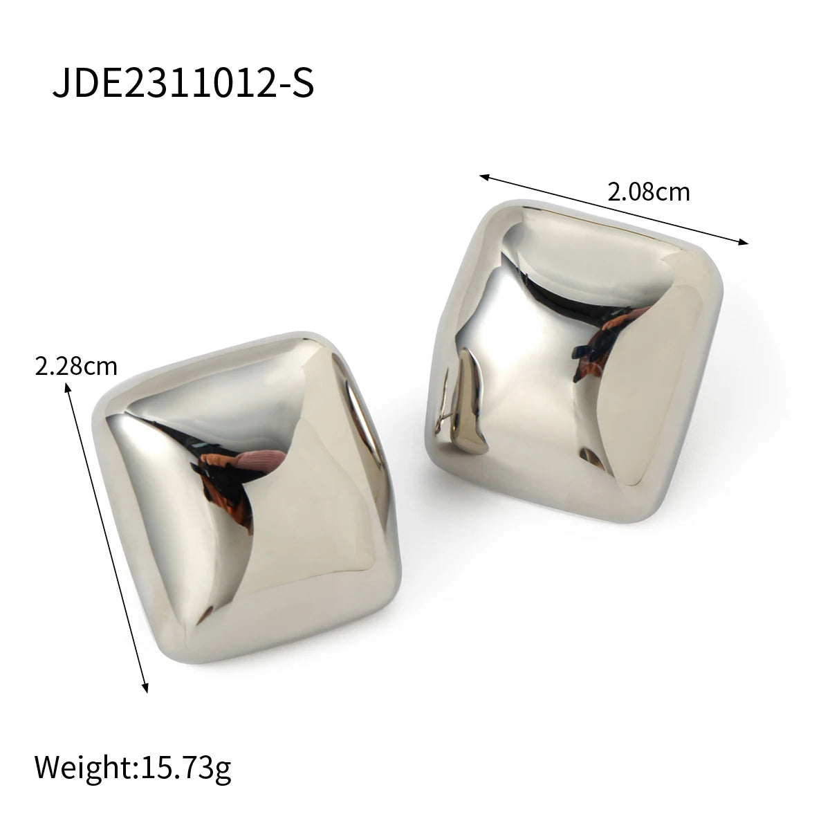 18K Gold Plated Geometric Stud Earrings Set for Women – Waterproof Tarnish Free Stainless Steel Minimal Jewellery