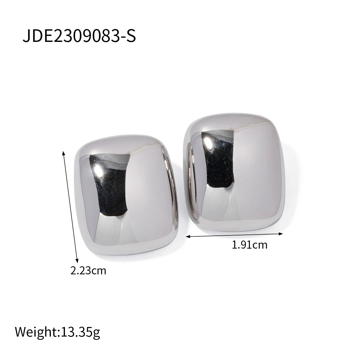 18K Gold Plated Geometric Stud Earrings Set for Women – Waterproof Tarnish Free Stainless Steel Minimal Jewellery