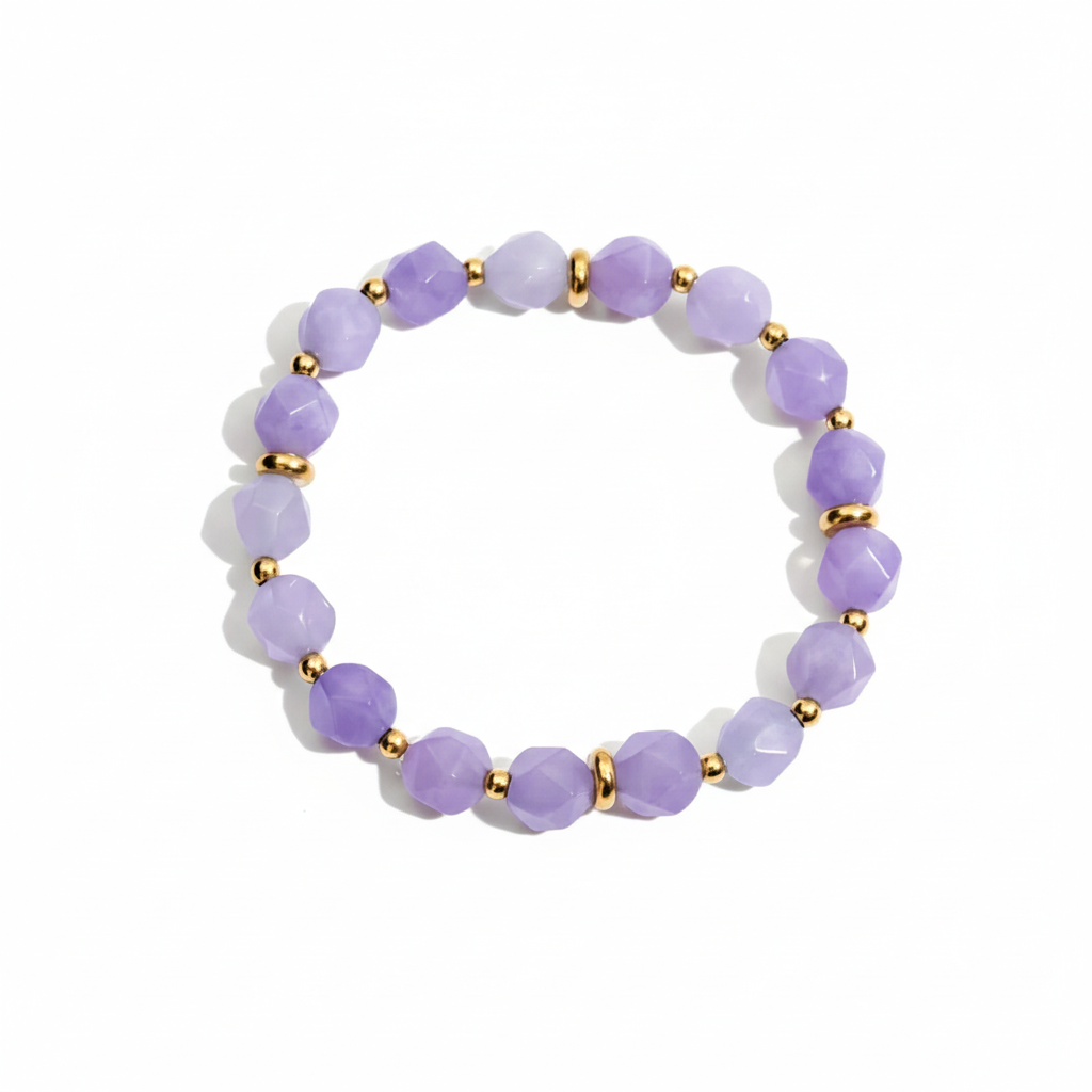 Natural Stone Bracelet Set for Women | Waterproof & Tarnish-Free Beaded Jewelry