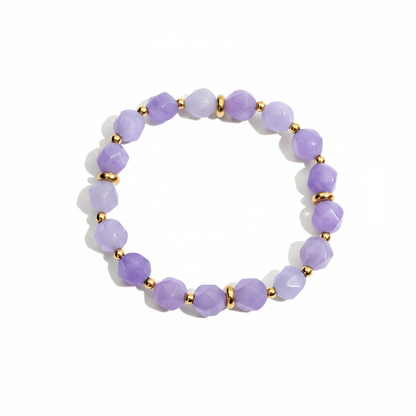 Natural Stone Bracelet Set for Women | Waterproof & Tarnish-Free Beaded Jewelry