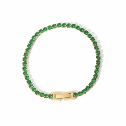 Premium 18K Gold Plated Tennis Bracelet for Women – Waterproof & Tarnish-Free Luxury Jewellery & Jewelry