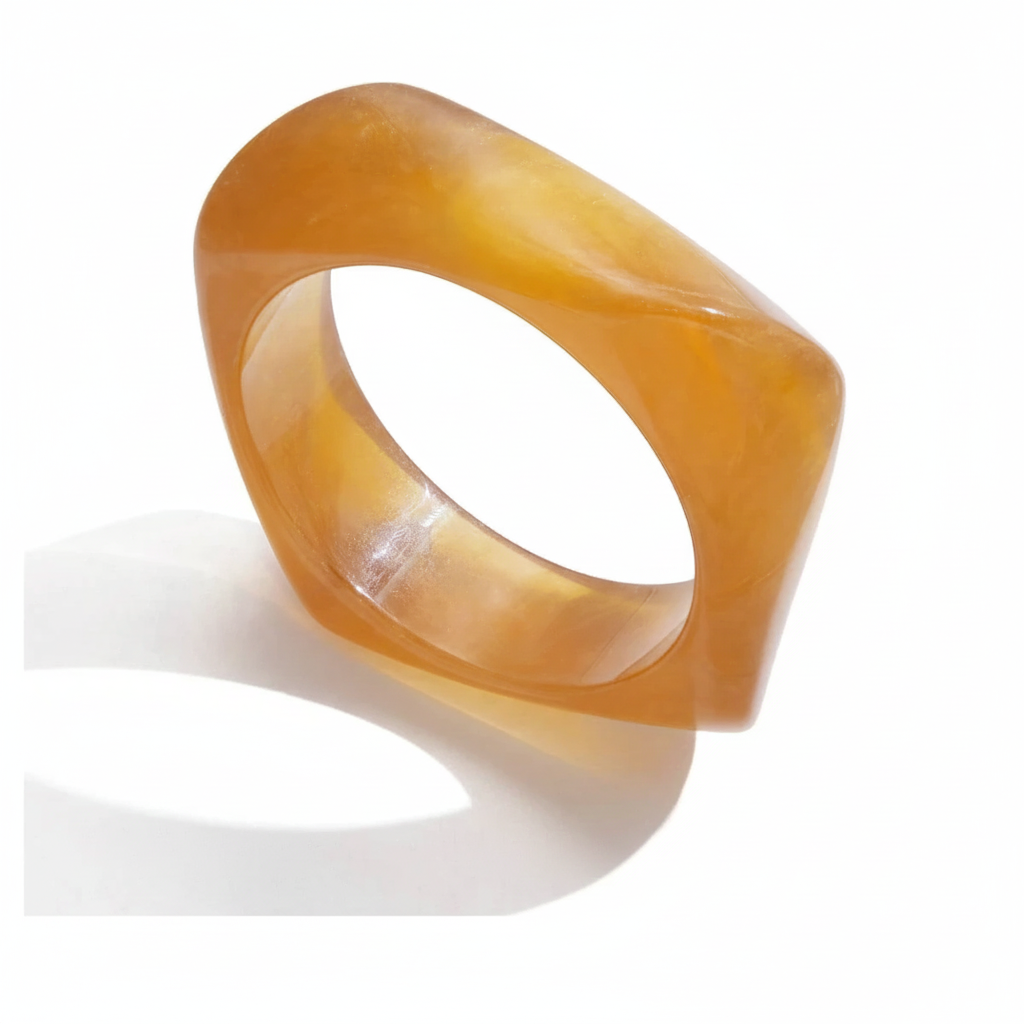 Gold Plated Statement Bangle Bracelet for Women | Waterproof & Tarnish-Free Modern Jewelry
