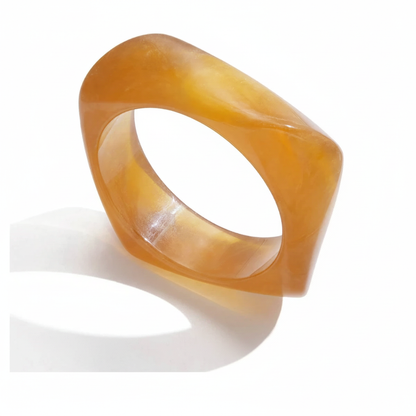 Gold Plated Statement Bangle Bracelet for Women | Waterproof & Tarnish-Free Modern Jewelry