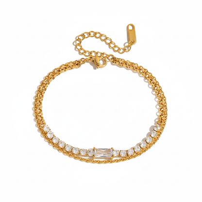 Premium 18K Vergulde Handarmbandset voor Dames – Waterdichte & Roestvrije Luxe Sieraden