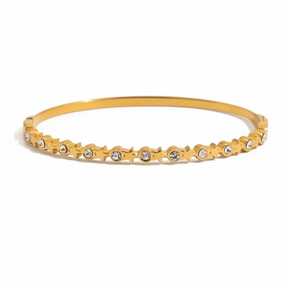 Heart Charm Premium 18K Gold Plated Bracelet for Women – Waterproof & Tarnish-Free Luxury Jewellery & Jewelry