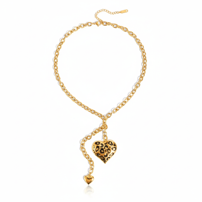 18K Vergulde Hartketting Collectie – Waterdichte, Vlekbestendige Statement Sieraden