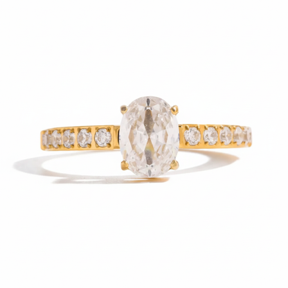 Luxe 18k Vergulde Zirkoon Ringen Collectie – Peer-, Ovaal-, Rond- & Smaragdgeslepen Stenen | Elegante Statement Ringen voor Dames