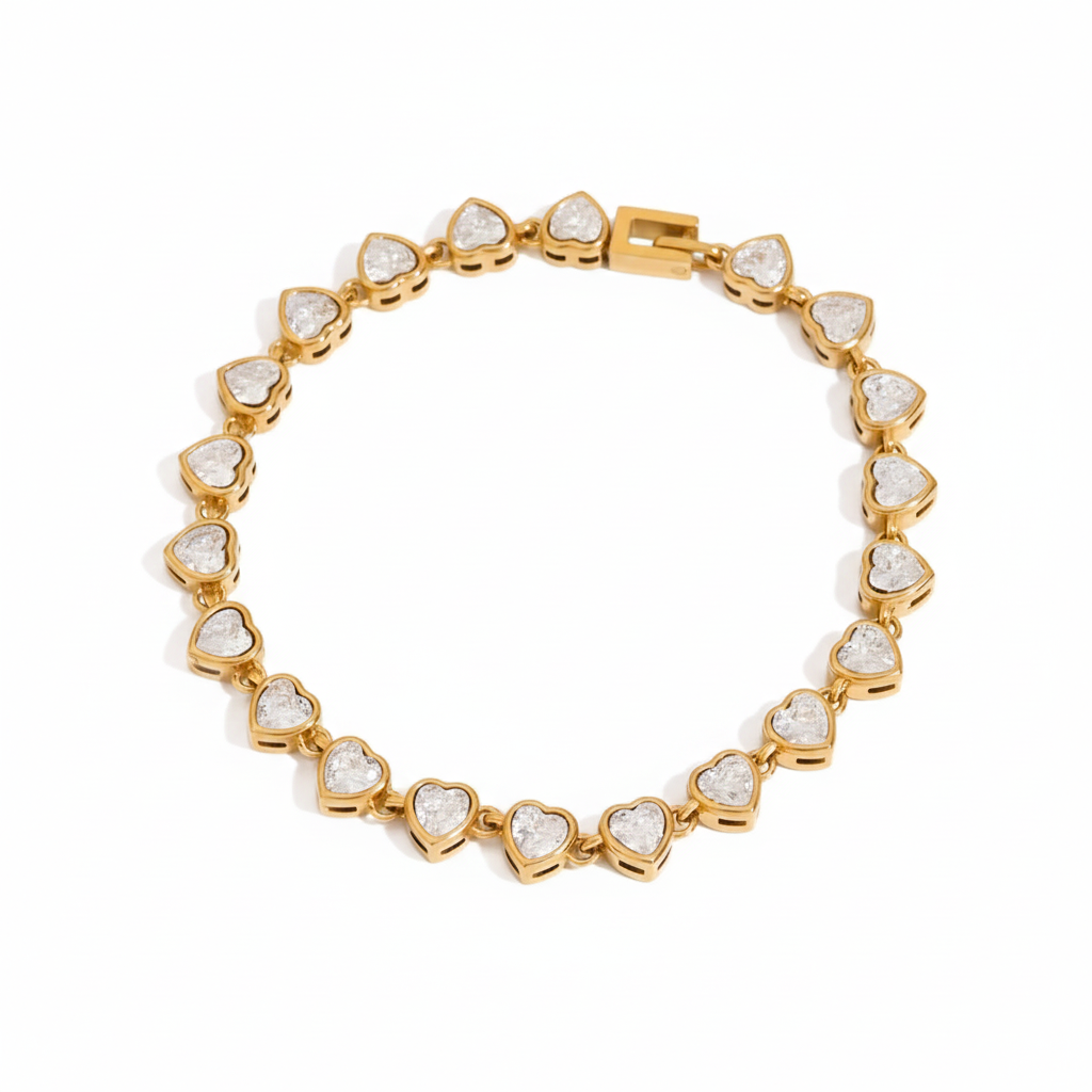 Premium 18K Gold Plated Tennis Bracelet Set for Women – Waterproof & Tarnish-Free Luxury Jewellery & Jewelry