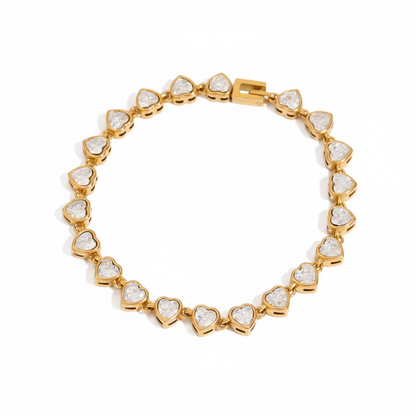 Premium 18K Gold Plated Tennis Bracelet Set for Women – Waterproof & Tarnish-Free Luxury Jewellery & Jewelry