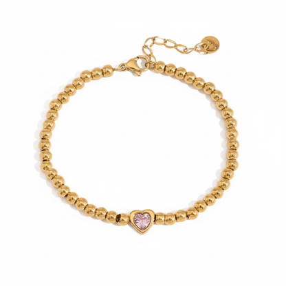 Gold Crystal Bracelet Stack for Women | Waterproof Gold Plated Statement Jewellery