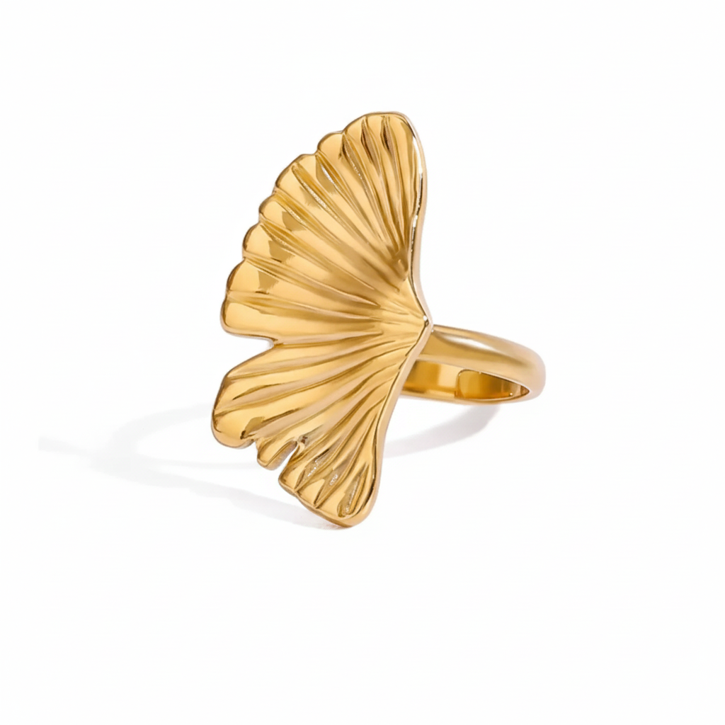 18K Vergulde Bloemen & Vlinder Ringen Collectie – Waterdichte, Vlekvrije Statement Ringen