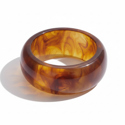 Gold Plated Statement Bangle Bracelet for Women | Waterproof & Tarnish-Free Modern Jewelry