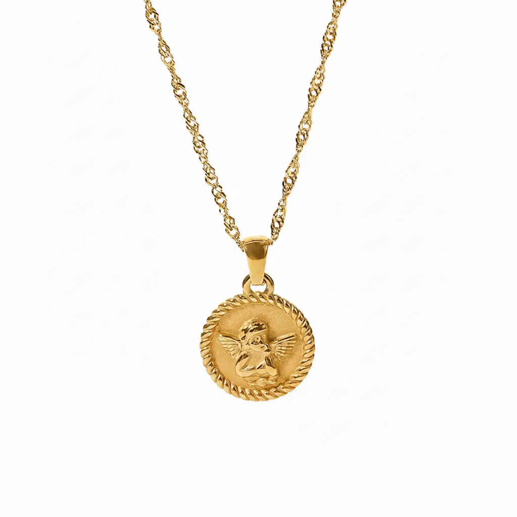 Engelhanger Ketting – Goud & Zilver Touwketting Elegantie