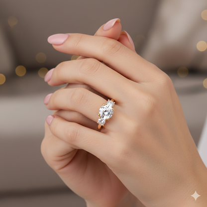 Luxe 18k Vergulde Zirkoon Ringen Collectie – Peer-, Ovaal-, Rond- & Smaragdgeslepen Stenen | Elegante Statement Ringen voor Dames