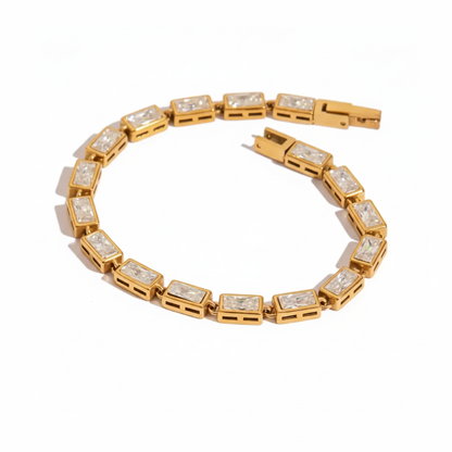 Premium 18K Gold Plated Tennis Bracelet Set for Women – Waterproof & Tarnish-Free Luxury Jewellery & Jewelry