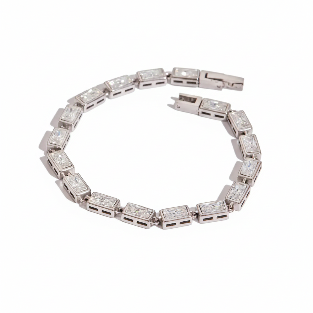 Premium 18K Gold Plated Tennis Bracelet Set for Women – Waterproof & Tarnish-Free Luxury Jewellery & Jewelry