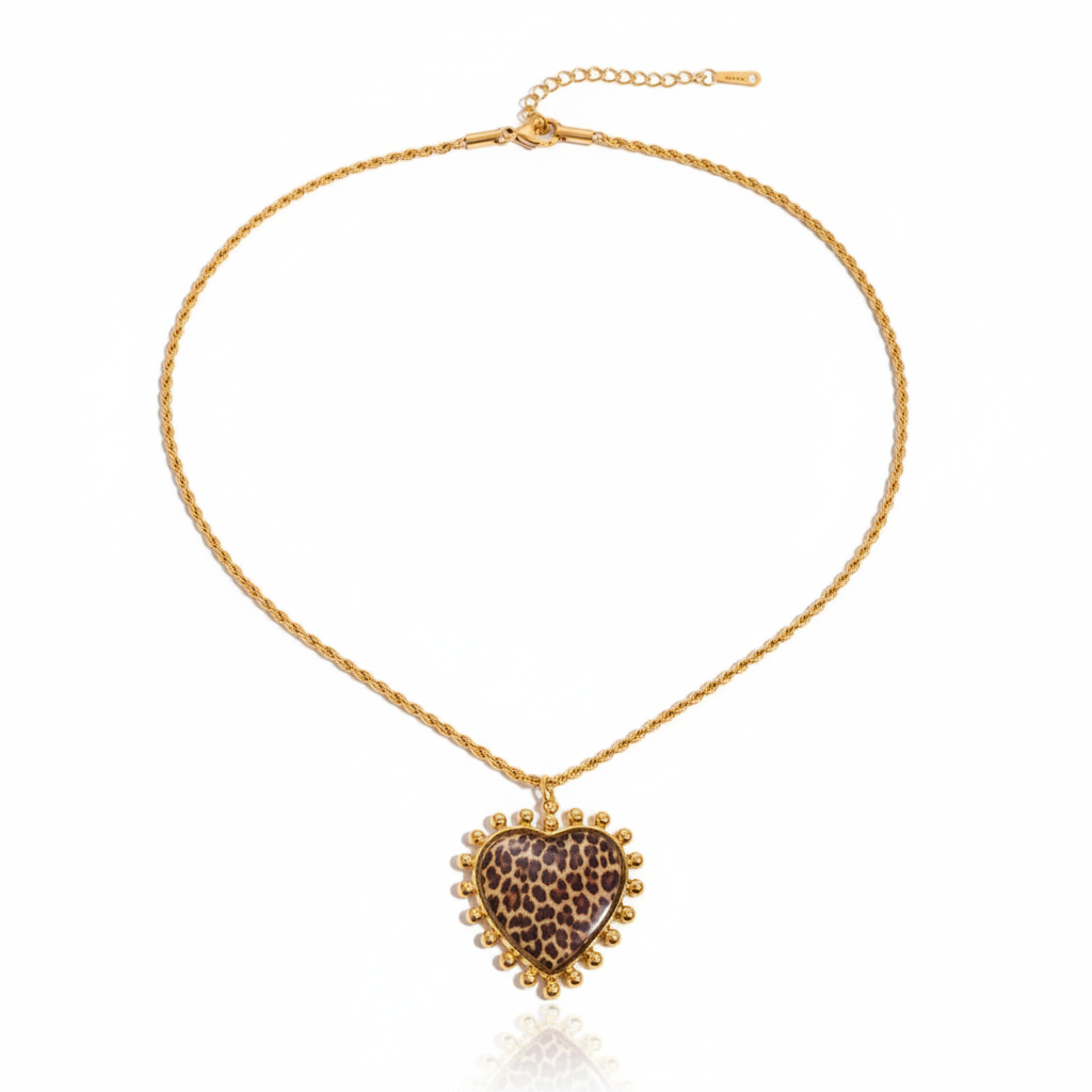 18K Vergulde Hartketting Collectie – Waterdichte, Vlekbestendige Statement Sieraden