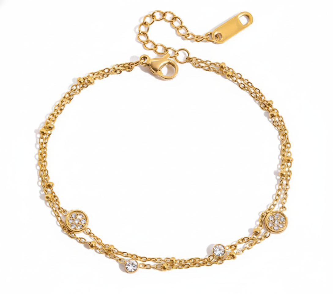 Premium 18K Gold Plated Heart Hand Bracelet for Women – Waterproof & Tarnish-Free Luxury Jewellery & Jewelry