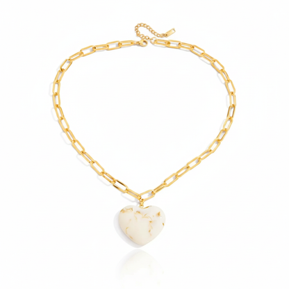 18K Vergulde Hartketting Collectie – Waterdichte, Vlekbestendige Statement Sieraden