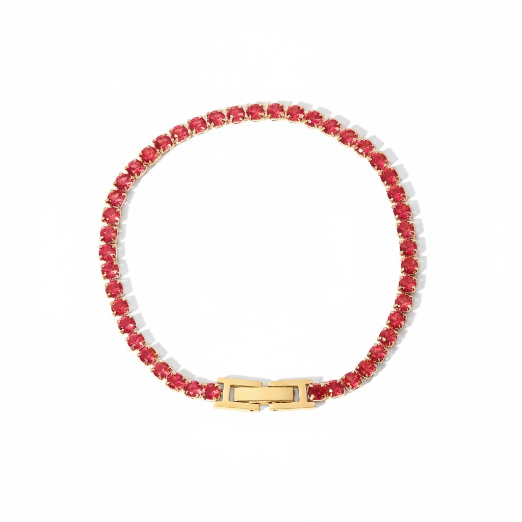 Premium 18K Gold Plated Tennis Bracelet for Women – Waterproof & Tarnish-Free Luxury Jewellery & Jewelry