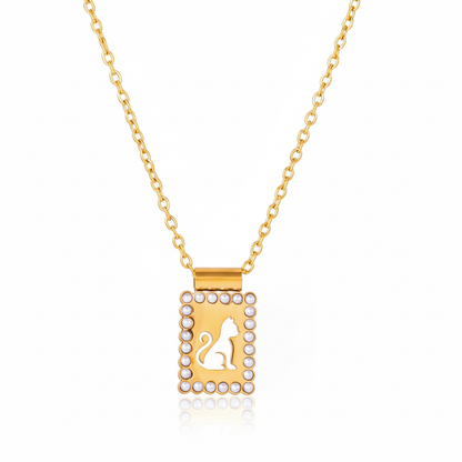 18K Vergulde Huisdierhanger Ketting – Waterdicht, Aanslagvrije Katten & Honden Sieraden