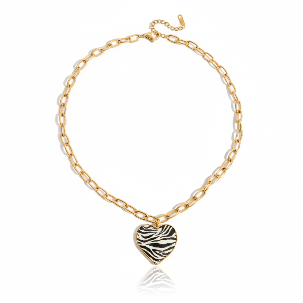 18K Vergulde Hartketting Collectie – Waterdichte, Vlekbestendige Statement Sieraden