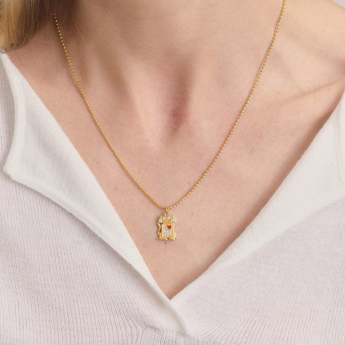 Gouden Honden Hanger Ketting | Hondenvriend Ketting voor Hondenmoeders & -vaders