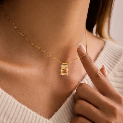 18K Vergulde Huisdierhanger Ketting – Waterdicht, Aanslagvrije Katten & Honden Sieraden
