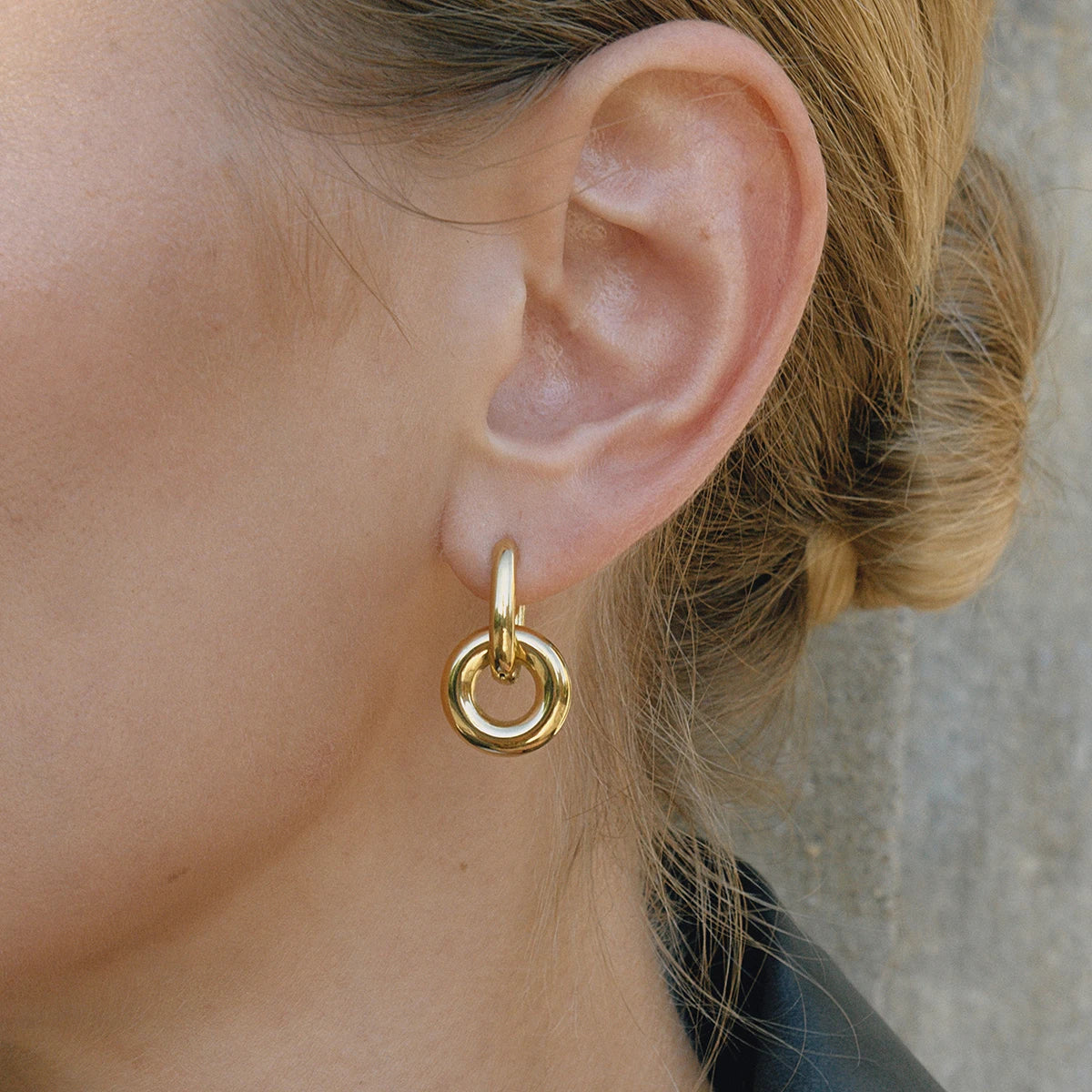 Classic Geometric Earrings For Women Minimalist 18K Gold Plated Stainless Steel Earrings Simple Fashion Jewelry Gift
