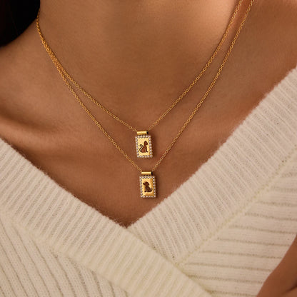 18K Vergulde Huisdierhanger Ketting – Waterdicht, Aanslagvrije Katten & Honden Sieraden