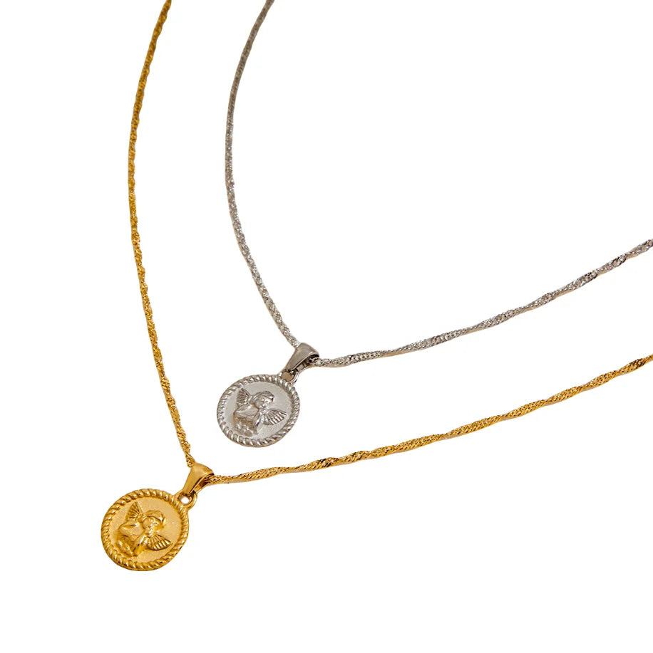 Engelhanger Ketting – Goud & Zilver Touwketting Elegantie