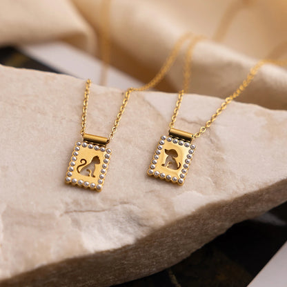 18K Vergulde Huisdierhanger Ketting – Waterdicht, Aanslagvrije Katten & Honden Sieraden