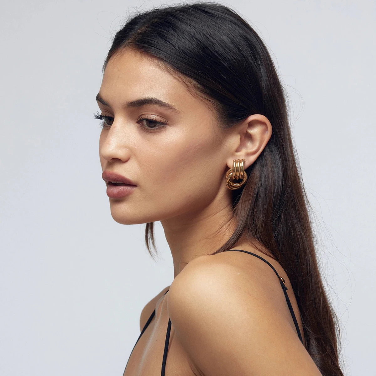 Interlocking Knot Earrings for Women – Gold Plated Waterproof Tarnish Free Stainless Steel Fashion Jewellery