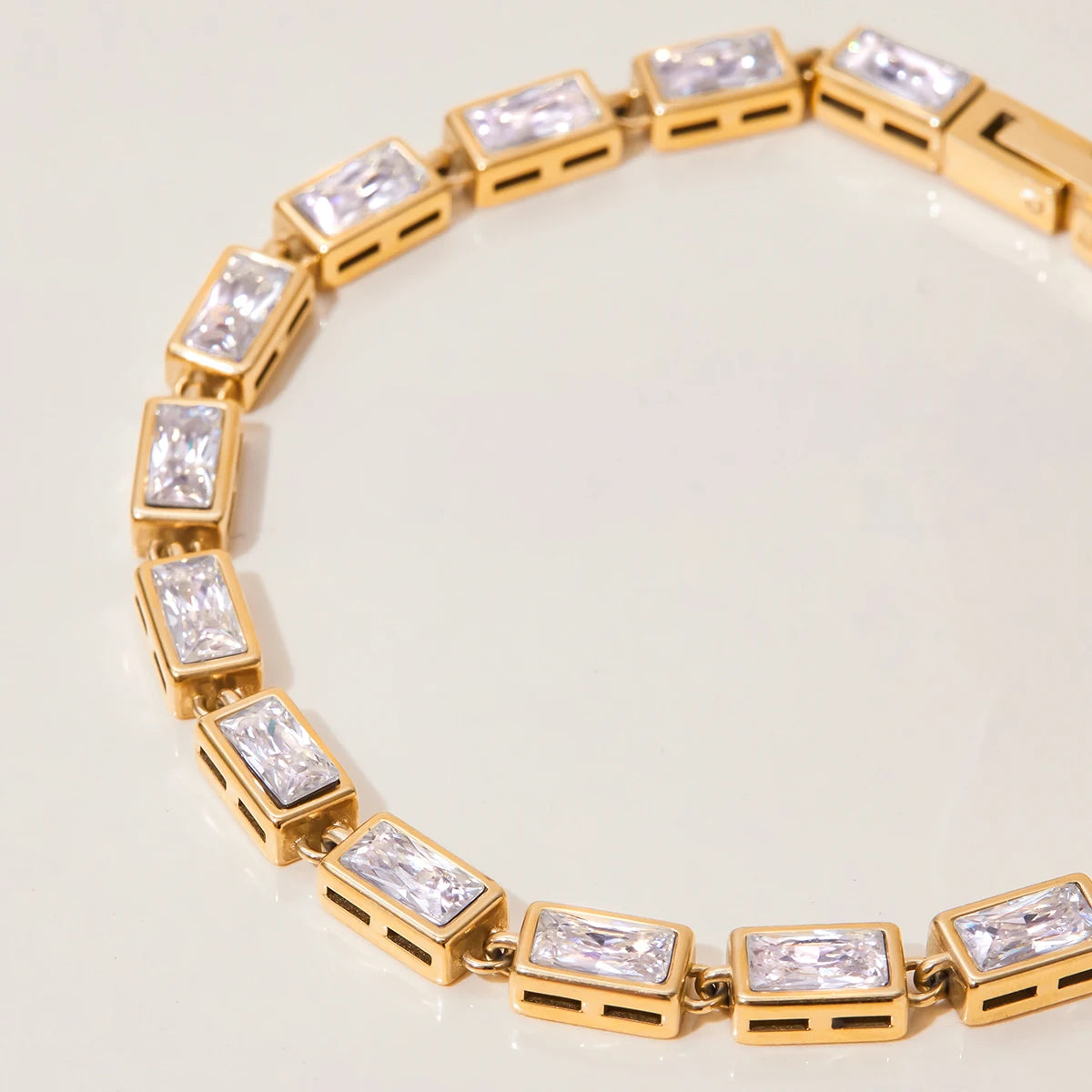 Premium 18K Gold Plated Tennis Bracelet Set for Women – Waterproof & Tarnish-Free Luxury Jewellery & Jewelry