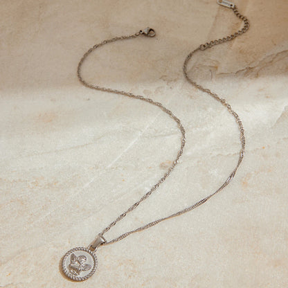 Engelhanger Ketting – Goud & Zilver Touwketting Elegantie