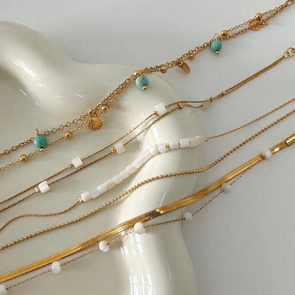 Luxe 18K Vergulden Enkelbandje voor Vrouwen – Waterdicht & Vlekvrij Minimaal Enkelbandje (2 Elegante Varianten)