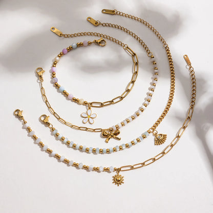 Luxe 18K Vergulde Armbandenset voor Dames – Waterdicht & Vlekbestendig
