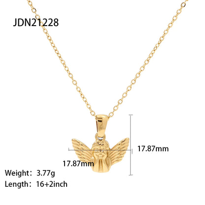 Gouden Evil Eye Rechthoek Talisman Ketting | Bescherming & Statement Sieraad