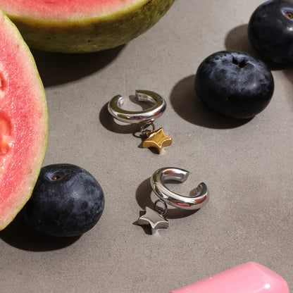 18K Vergulde Ster & Strik Oorbellen Set voor Dames – Waterdicht Roestvrijstalen Sieraden die niet verkleuren (Meerdere Ontwerpvarianten)