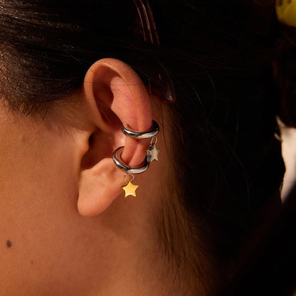 18K Vergulde Ster & Strik Oorbellen Set voor Dames – Waterdicht Roestvrijstalen Sieraden die niet verkleuren (Meerdere Ontwerpvarianten)